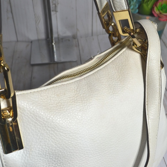 Michael Kors White Crossbody Leather Purse Bag - Picture 3 of 7